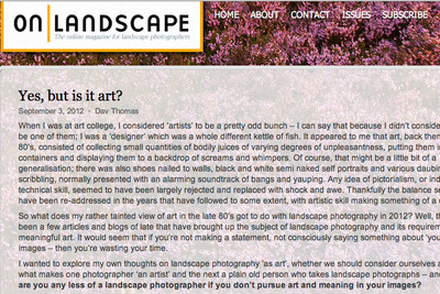 on landscape