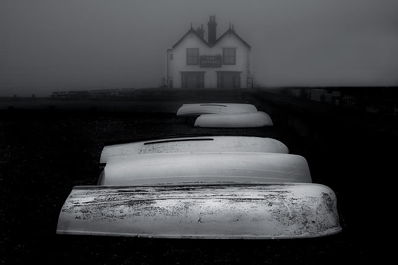 Pub in the fog