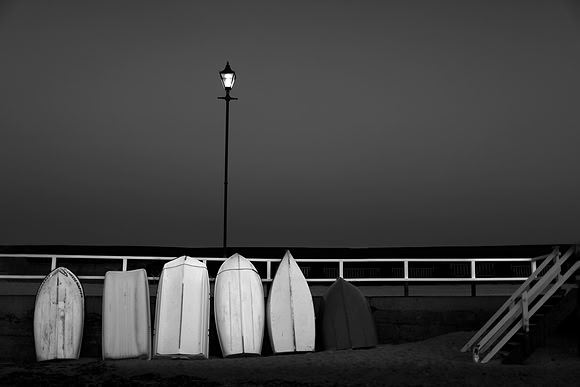 Boats at night