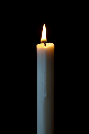 candelabra with lit candles-14