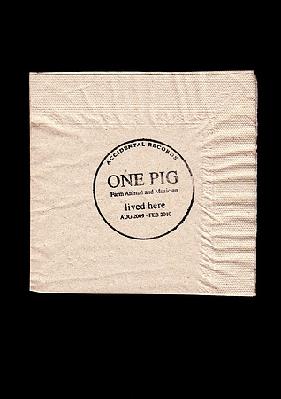 napkin on black