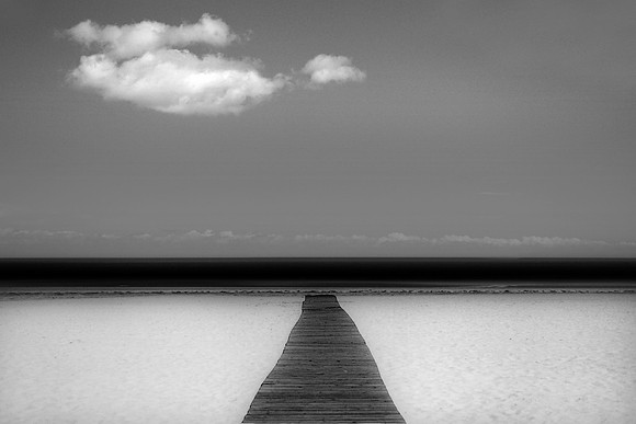 Walkway and cloud