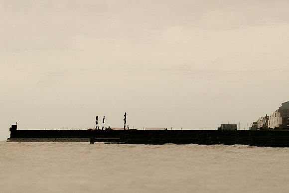 3 men walking