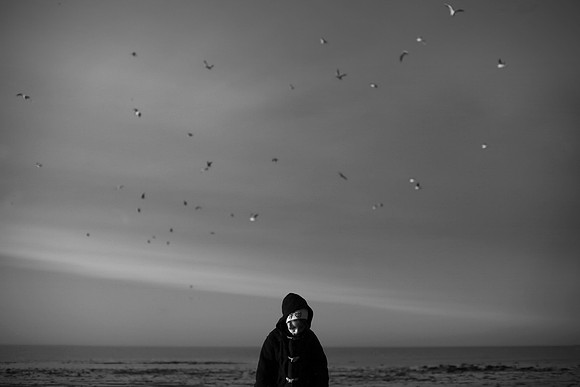 Girl and birds