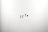 if you leave