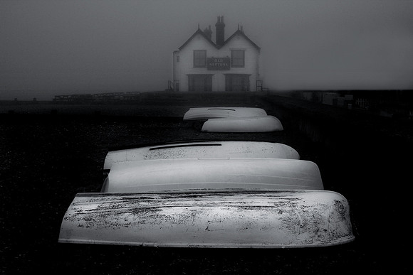 Pub in the fog