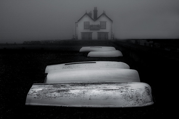 Pub in the fog
