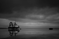 Boat at night