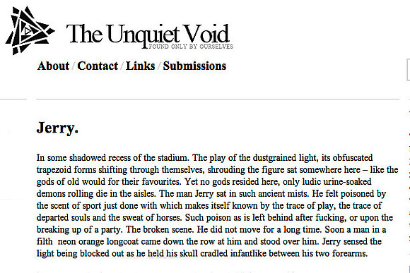 unquiet void